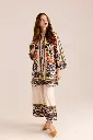 Stunning Printed Women's Stitched Shirt And Trouser Set - 2 Pcs